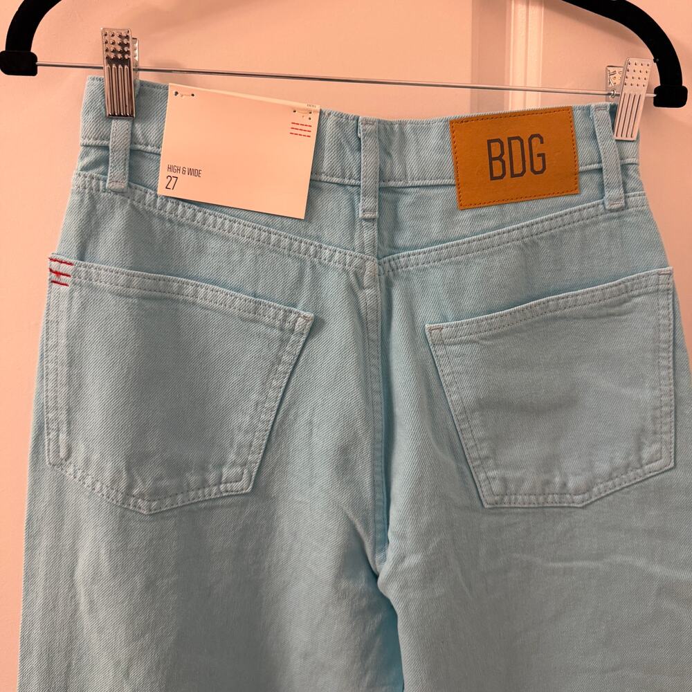 NWT BDG Sky Blue Wideleg Jeans HIGH RISE Size 27 - Picture 5 of 9